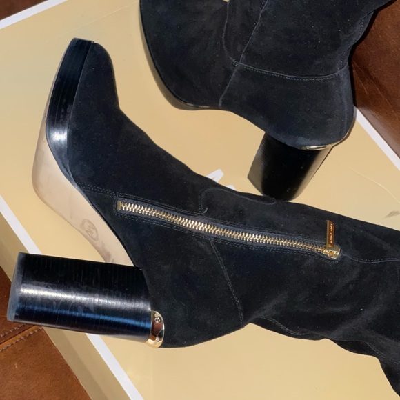 MICHAEL KORS SUEDE HIGH HEEL BOOTS - Picture 1 of 5